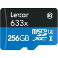 Lexar Media Lexar  256GB High-Performance 633x UHS-I microSDXC Memory Card with SD Adapter LE25364